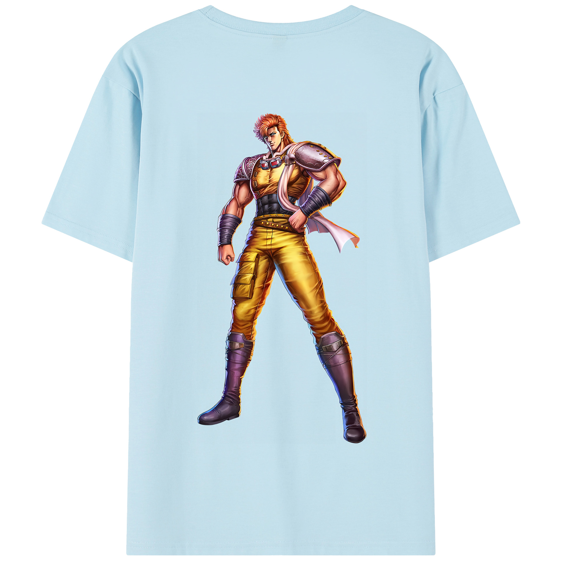 （画像用） 北斗の拳 Fist of the North Star 綿100％半袖Tシャツ（背面プリント）